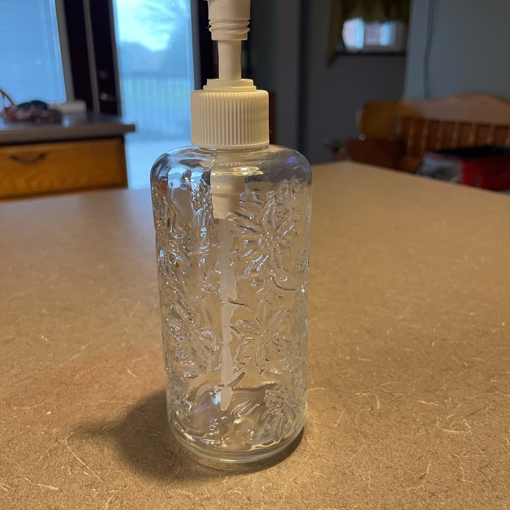 Princess House Glass FANTASIA Soap Dispenser